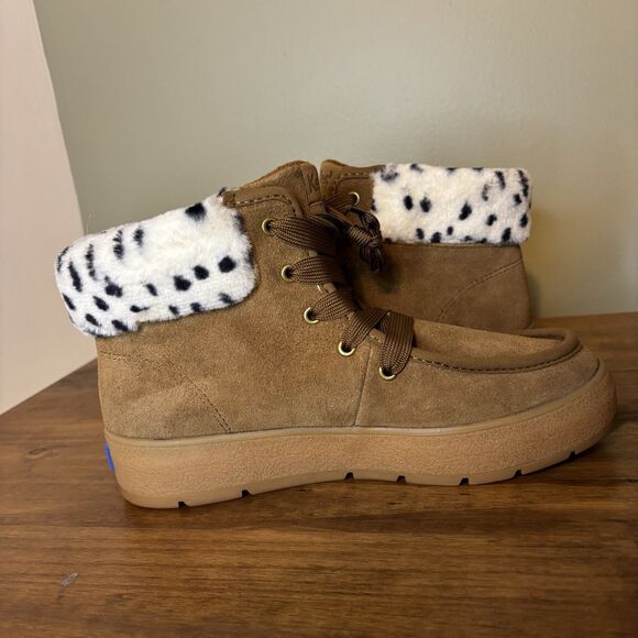 New Keds Explore Bootie Suede Brown 7 Boots - Picture 8 of 8